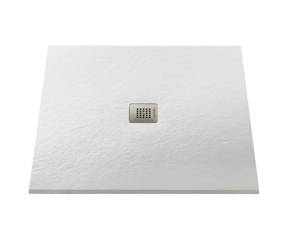 Изображение товара Поддон Acquabella Base 90 x 90 см из искусственного мрамора белый
