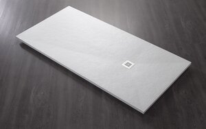 Изображение товара Поддон Acquabella Base 120 x 90 см, из искусственного мрамора с сифоном и решеткой, цвет белый