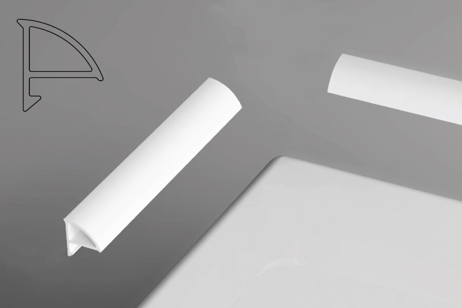 Изображение товара Универсальная декоративная планка Ravak тип 6 110 см белая для ванн и душевых поддонов