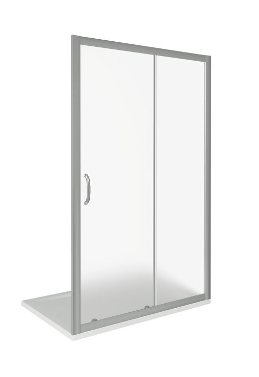 Изображение товара Душевая дверь в нишу Good Door Infinity WTW-130-G-CH, 130 х 185 см, стекло матовое Грейп, хром, ИН00029