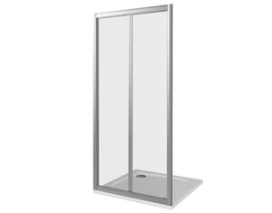 Изображение товара Душевая дверь в нишу Good Door Infinity SD-90-G-CH, складная, 90х185 см, матовое стекло Грейп, хром