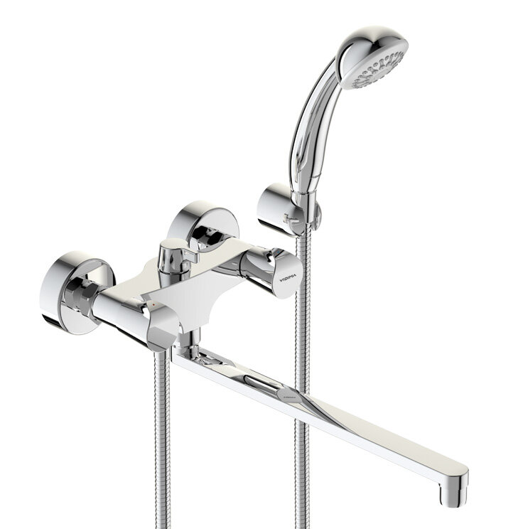 Изображение товара Смеситель для ванны и душа Vidima Neo BA336AA хром двухвентильный с длинным изливом