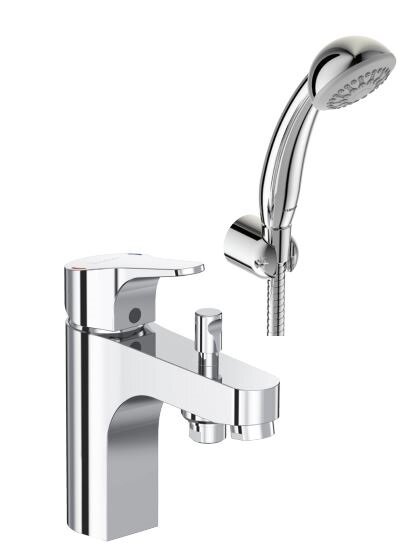 Изображение товара Смеситель для ванны и душа Vidima Next BA402AA хром однорычажный на борт ванны