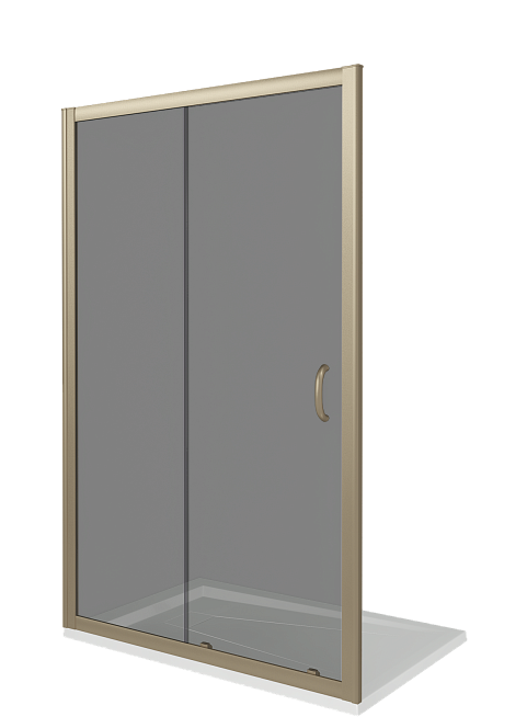 Изображение товара Душевая дверь в нишу Good Door Jazze WTW-130-B-BR 130x185 см раздвижная бронза