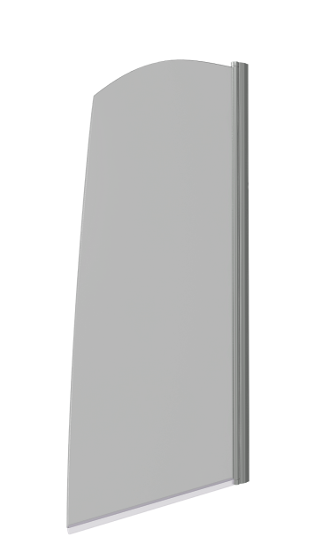 Изображение товара Шторка на ванну Good Door R-80-C-CH 80x140 см прозрачное стекло отечественная Россия