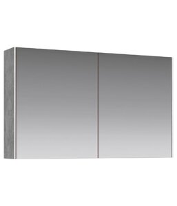 Изображение товара Зеркальный шкаф Aqwella Mobi 100 см, бетон светлый, MOB0410+MOB0717BS