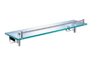 Изображение товара Стеклянная полка Aquanet 6187 52 см хром для ванной и интерьера