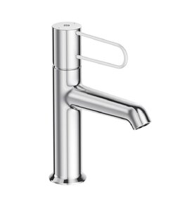 Изображение товара Смеситель для раковины Jacob Delafon Odeon Rive Gauche E21029-00-CP, хром, ручка белая