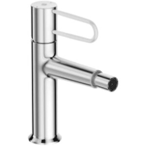 Изображение товара Смеситель для биде Jacob Delafon Odeon Rive Gauche E21033-00-CP с донным клапаном, хром, ручка белая