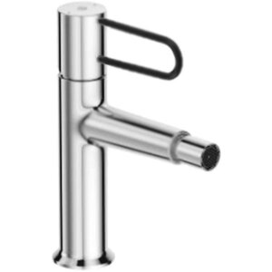 Изображение товара Смеситель для биде Jacob Delafon Odeon Rive Gauche E21033-BLV-CP с донным клапаном, хром, ручка черная