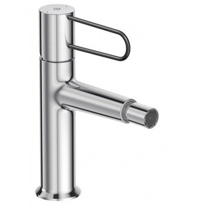 Изображение товара Смеситель для биде Jacob Delafon Odeon Rive Gauche E21033-BLV-CP с донным клапаном, хром, ручка черная