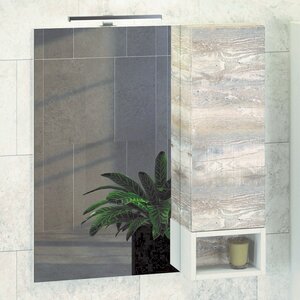 Изображение товара Зеркальный шкаф Comfortу Турин, 75 см, правый, дуб бежевый, 00004144198 (00004144198CF)