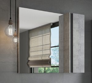 Изображение товара Зеркальный шкаф Comfortу Эдинбург 90 см бетон светлый правый зеркальный