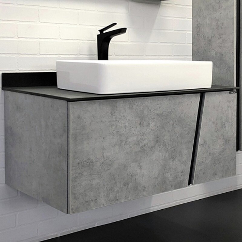 Изображение товара Тумба для ванной Comfortу Эдинбург 90 см с раковиной и системой Push-to-Open