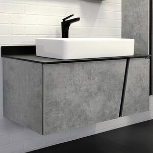 Изображение товара Тумба для ванной Comfortу Эдинбург 90 см с раковиной и системой Push-to-Open