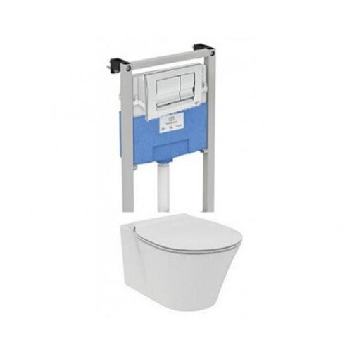 Изображение товара Инсталляция Ideal Standard с унитазом Connect Air AquaBlade E005401, сиденье микролифт, комплект (E212801)