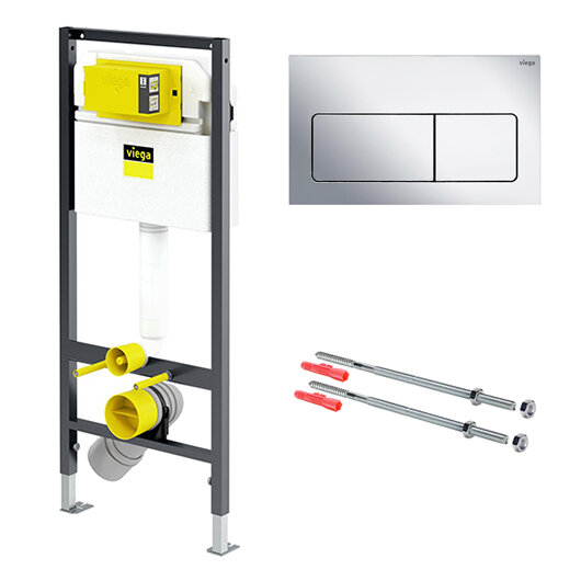 Изображение товара Инсталляция для унитаза Viega Prevista Dry 792848 с настройкой объема воды