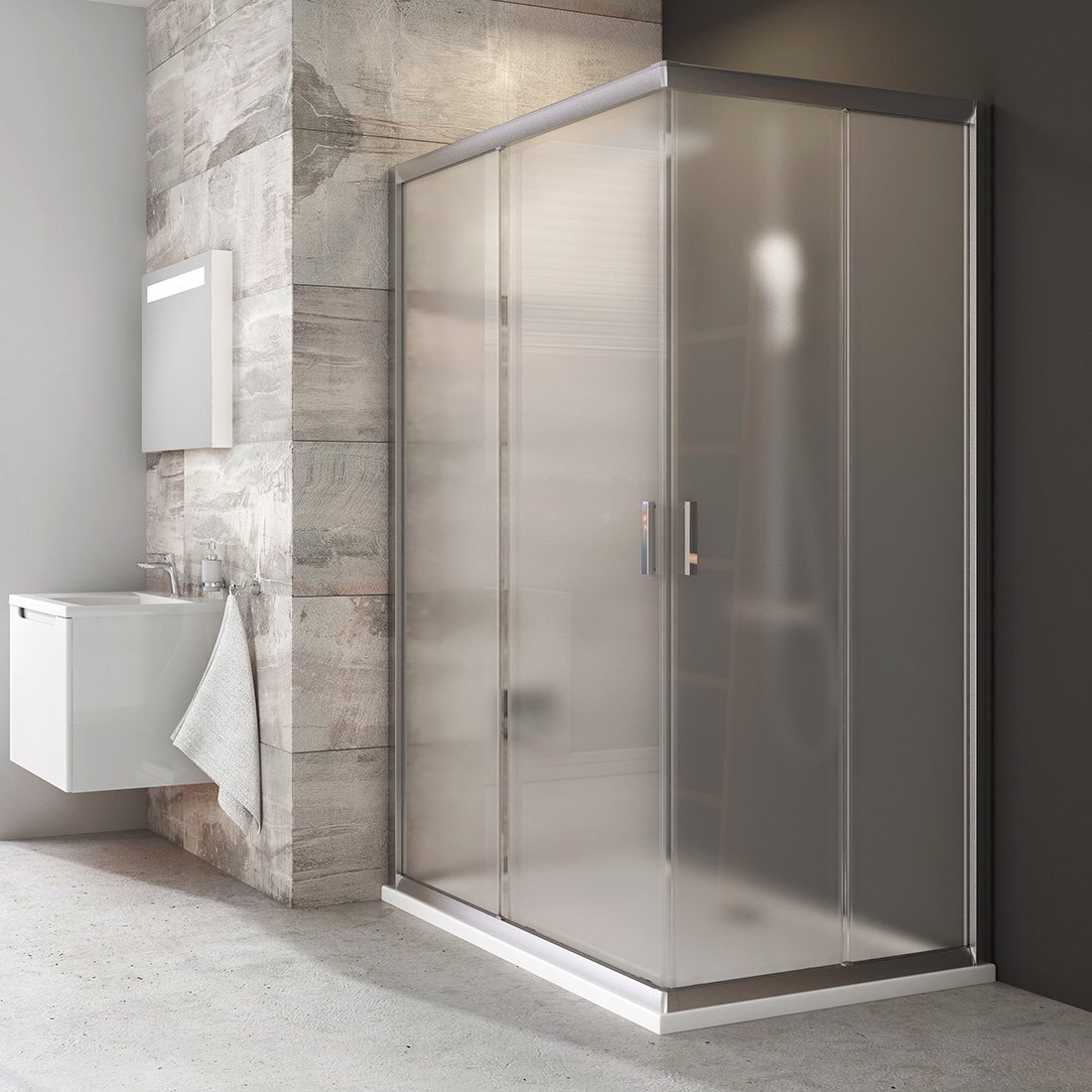 Изображение товара Душевой уголок Ravak BLRV2K 90x90 GRAY Грейп Изображение товара Душевой уголок Ravak BLRV2K 90x90 GRAY Грейп