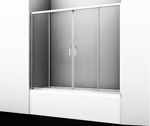 Изображение товара Душевая шторка на ванну WasserKraft 45S02-170, двустворчатая, 170 х 150 см