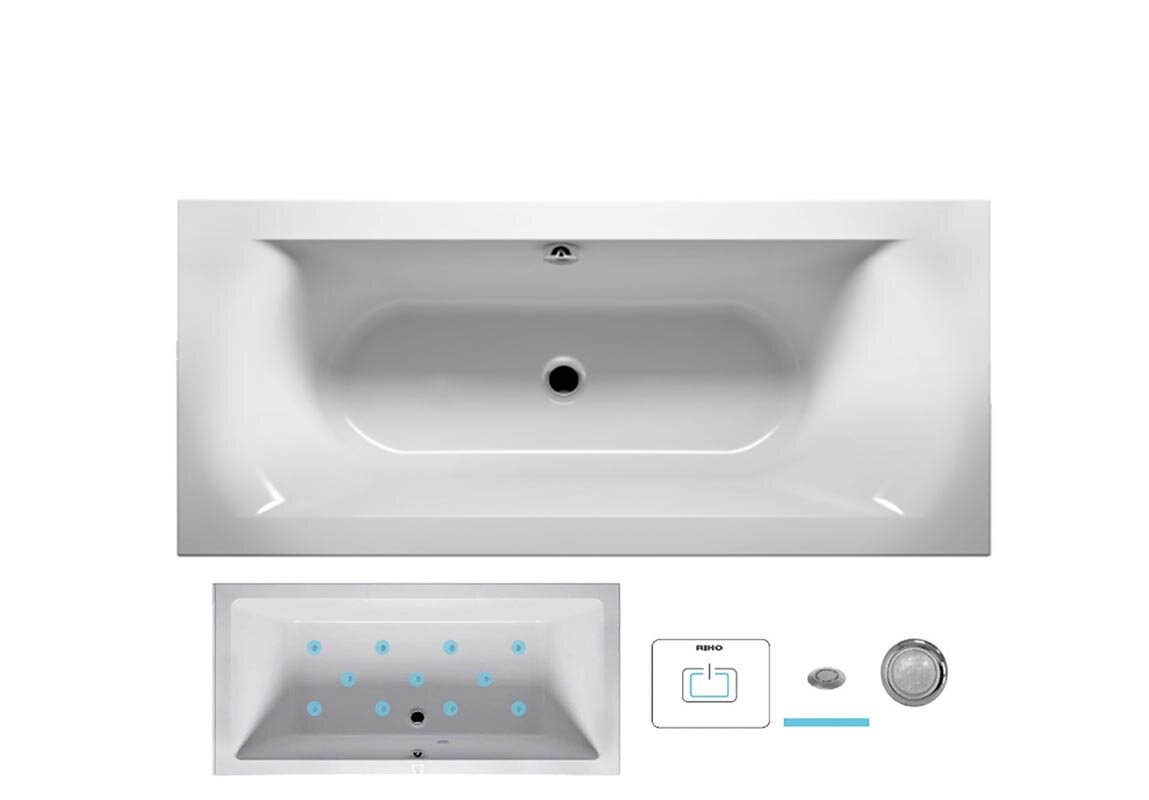 Изображение товара Гидромассажная ванна Riho Linares 180x80 AIR с системой подсветки