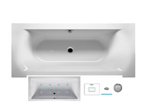 Изображение товара Гидромассажная ванна Riho Linares 170x75 см с аэрофорсунками и светом