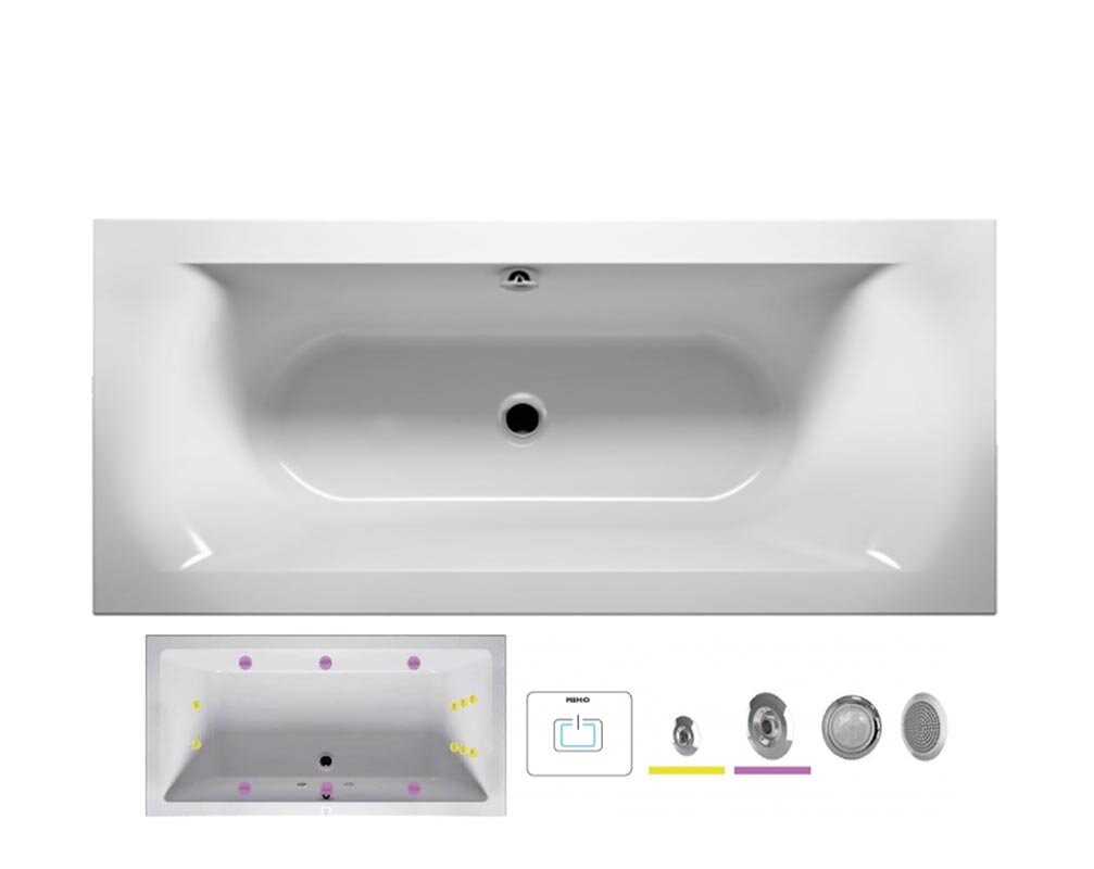 Изображение товара Riho Linares 160x70 FLOW - гидромассажная ванна с подсветкой