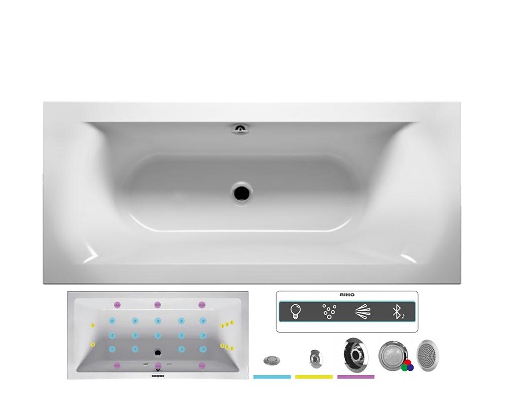Изображение товара Ванна гидромассажная Riho Linares 160 x 70 см, JOY
