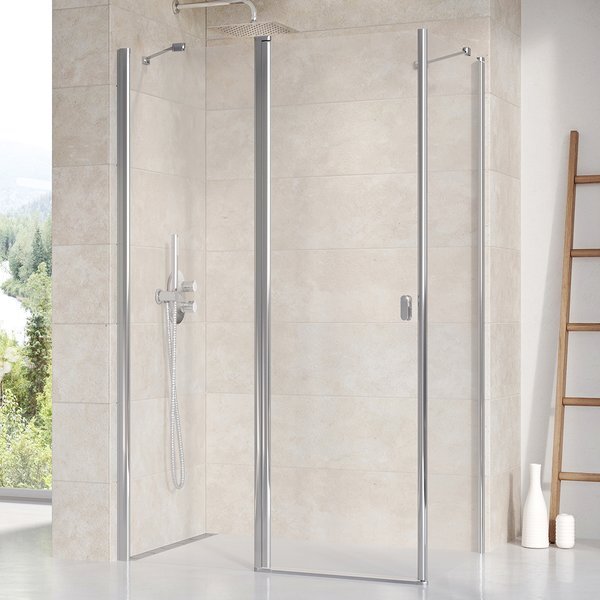 Изображение товара Душевой уголок Ravak Chrome CRV2+CPS 80x80 см с прозрачным витражом