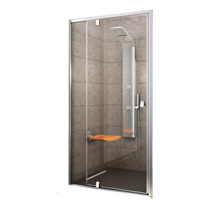 Изображение товара Душевая дверь Ravak Pivot PDOP2-100, профиль сатин, витраж транспарент, 03GA0U00Z1