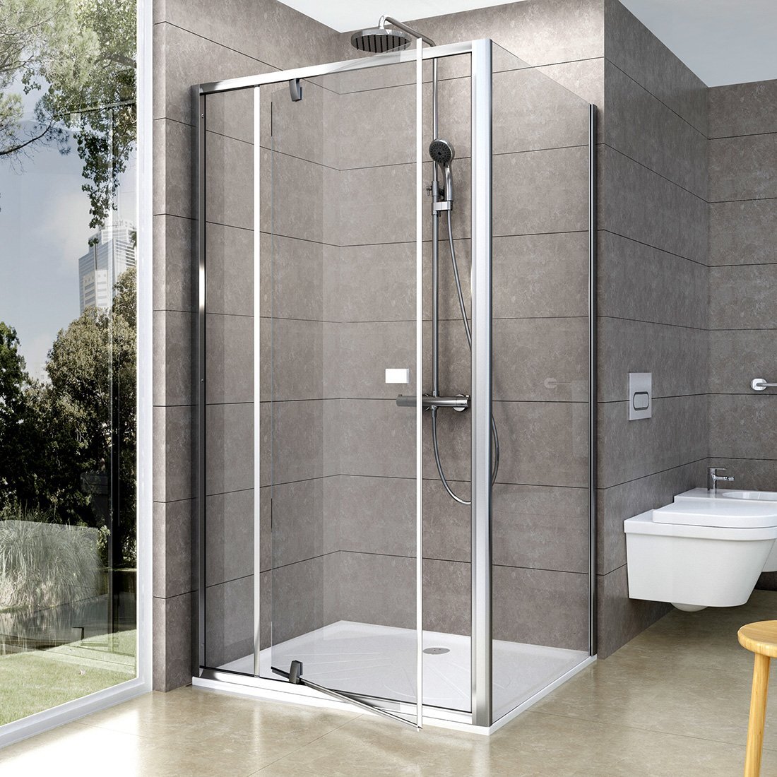 Изображение товара Душевой уголок Ravak Pivot PDOP2+PPS 120x100 см прозрачный