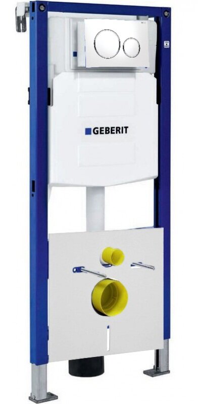 Изображение товара Инсталляция Geberit 111.300.00.5 Duofix UP320 для унитаза в комплекте с клавишей Geberit Sigma 115.882.KJ.1, крепежом, шумоизоляцией и блоком для ароматических таблеток