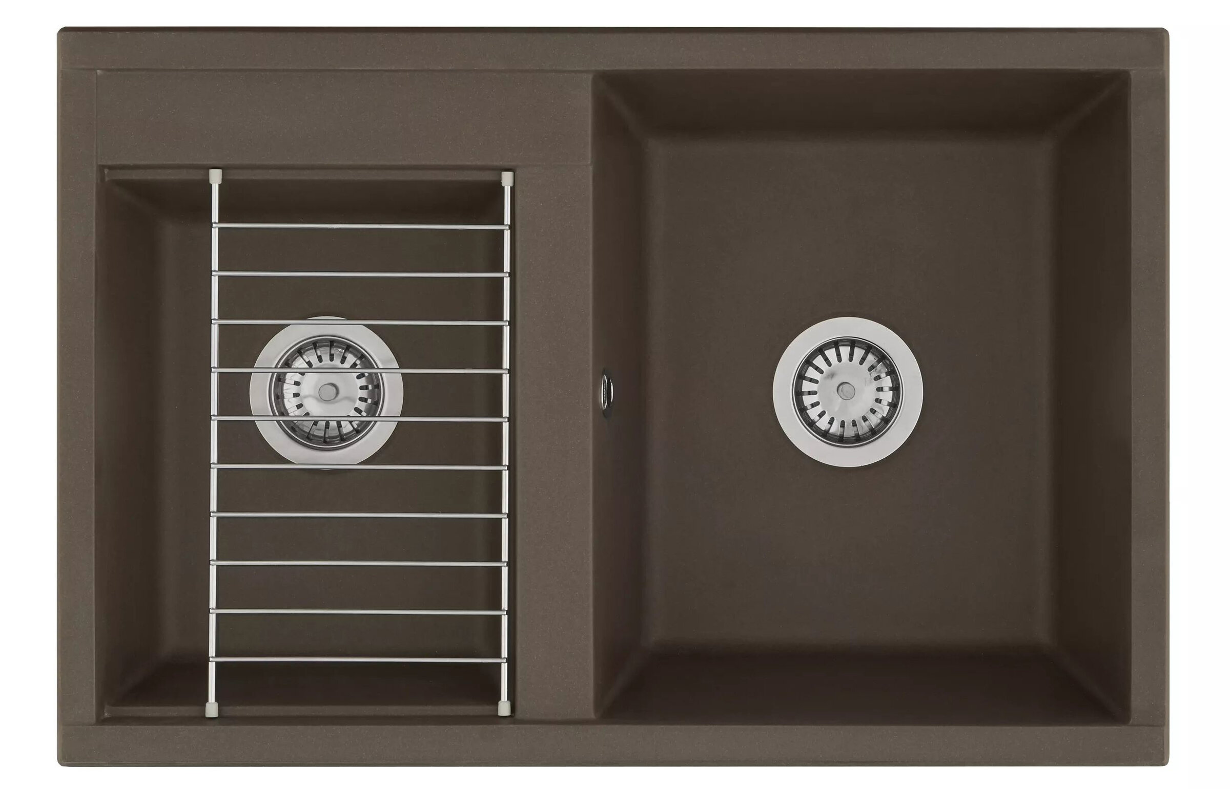 Изображение товара Кухонная мойка Акватон Делия 78 1A723132DE280 кофе литой мрамор