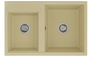 Изображение товара Кухонная мойка из литого мрамора Акватон Делия 78x52 см шампань