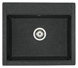 Изображение товара Мойка кухонная Акватон Делия 60, 1A715232LD210, 60.2 х 51.7 х 21.8 см, графит
