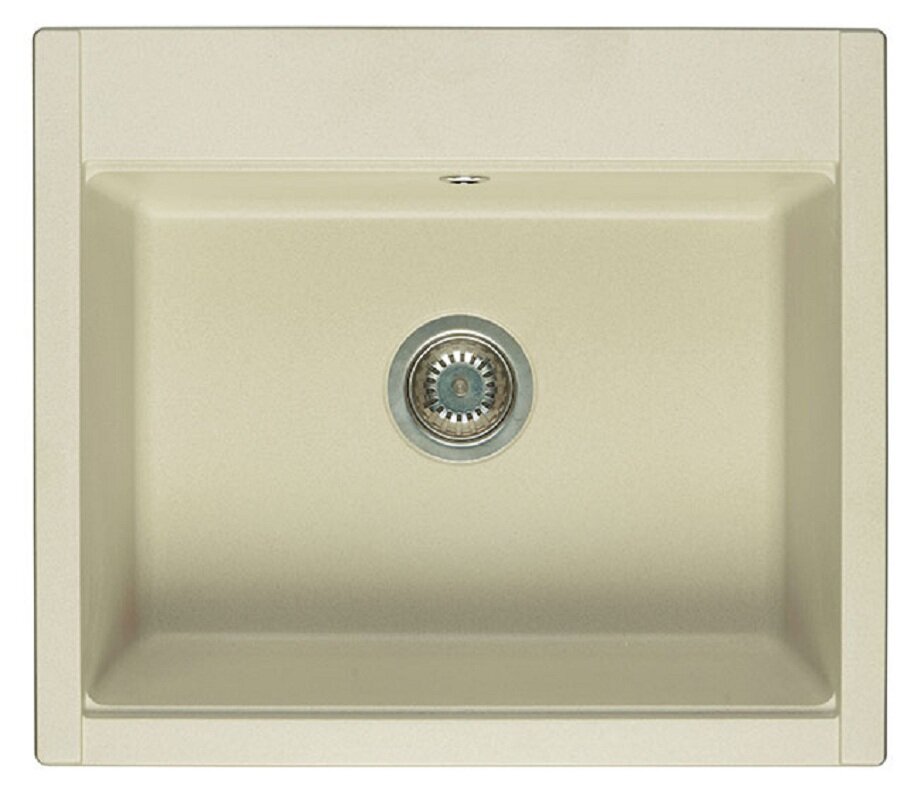Изображение товара Кухонная мойка из литого мрамора Акватон Делия 60 жемчуг с высоким запасом прочности и 1 чашей