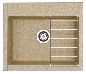 Изображение товара Мойка кухонная Aquaton Делия 60, 1A715232LD220, 60.2 х 51.7 х 21.8 см, песочный