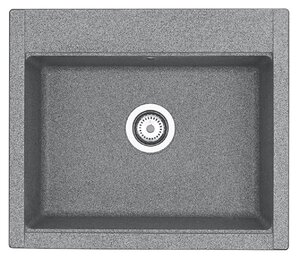 Изображение товара Мойка кухонная Акватон Делия 60, 1A715232LD230, 60.2 х 51.7 х 21.8 см, серый