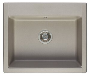 Изображение товара Мойка кухонная Aquaton Делия 60, 1A715232LD250, 60 х 51 х 21.8 см, серый шелк