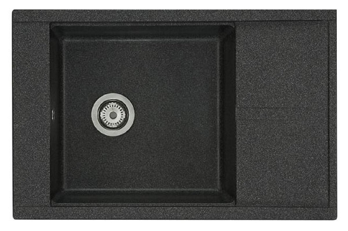 Изображение товара Кухонная мойка Акватон Делия 78 из литого мрамора, графит