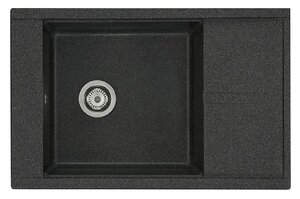 Изображение товара Кухонная мойка Акватон Делия 78 из литого мрамора, графит