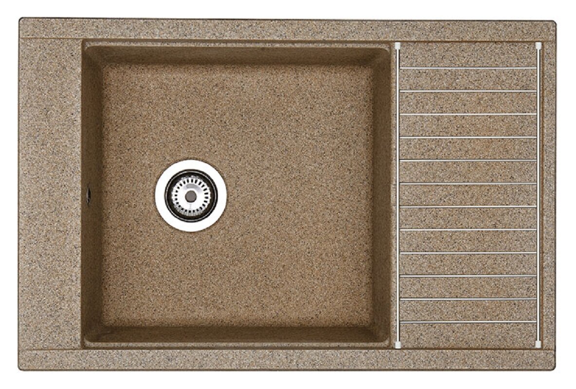 Изображение товара Кухонная мойка Акватон Делия 78 из литого мрамора с аксессуарами