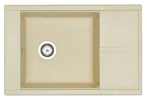 Изображение товара Мойка кухонная Акватон Делия 78, 1A715132DE290, 78 х 51 х 21.8 см, шампань