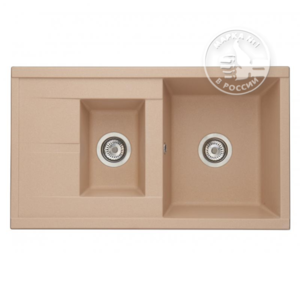 Изображение товара Кухонная мойка из литого мрамора Акватон Делия 87 латте установка накладная