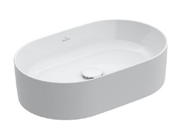 Изображение товара Раковина Villeroy&Boch Collaro 4A195601 овальная белая фарфор угловая 56x36 см