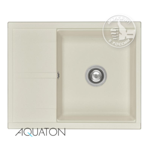 Изображение товара Кухонная мойка из литого мрамора Акватон Делия 65 жемчуг современный дизайн