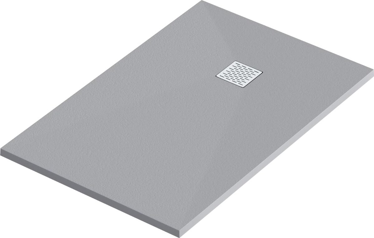 Изображение товара Поддон литьевой Bas Essentia 160 x 70 см из искусственного камня серый