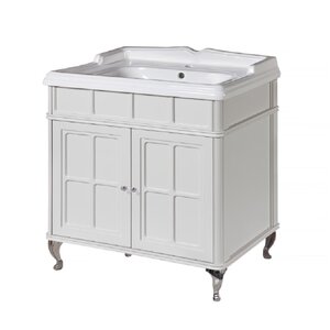 Изображение товара Тумба под раковину Caprigo Borgo 85 - напольная мебели для ванной цвет bianco grigio