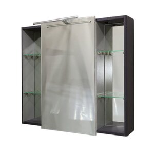 Изображение товара Зеркальный шкаф Caprigo Accord 80 2231 с подсветкой для ванной графит