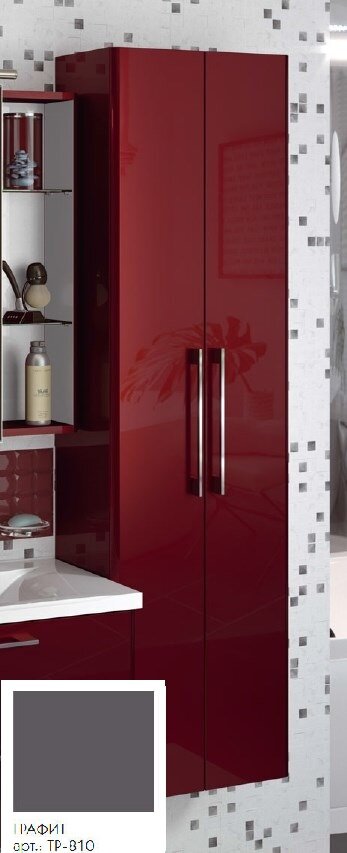 Изображение товара Шкаф-пенал Caprigo Accord 45 2251, подвесной МДФ мебель для ванной серый