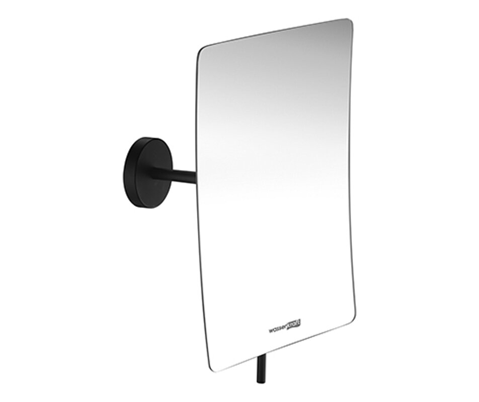 Изображение товара Косметическое зеркало WasserKRAFT Серия К с 3-кратным увеличением, настенное черное